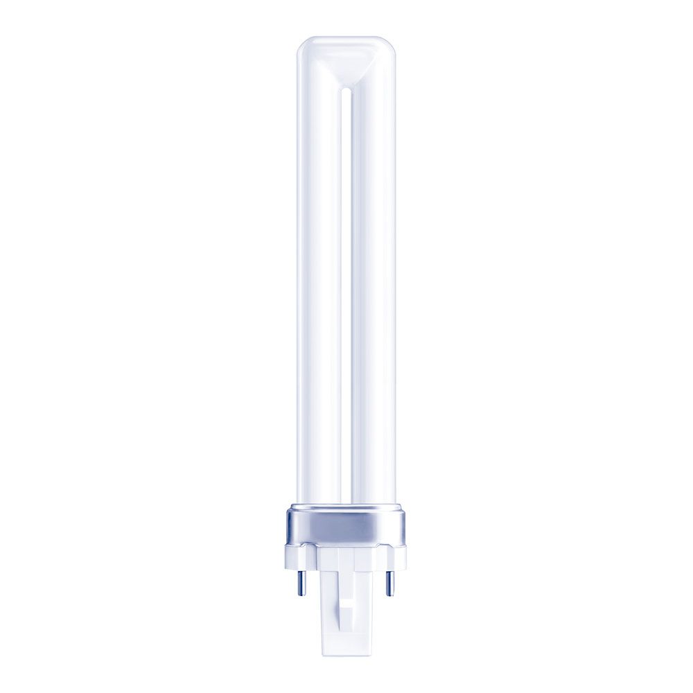 Lâmpada de baixo consumo 9 W 2 pinos pl-s G23 6500 K LUZ fria 165 x 24,5 mm. classe energética a+