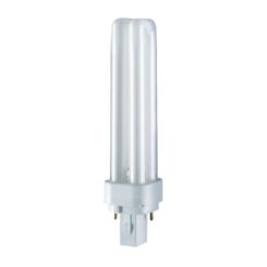 Lâmpada de baixo consumo 18 W 2 pinos pl-c G24D-2 6500 K 1200 LM LUZ fria 150 x 35 mm