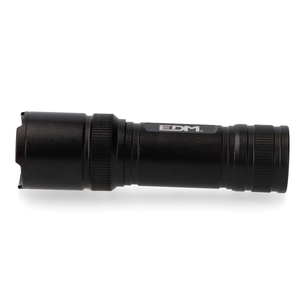 Lanterna LED tática black grip, alumínio, com zoom, 3 x AAA (incluído) 150 LM - Image 3