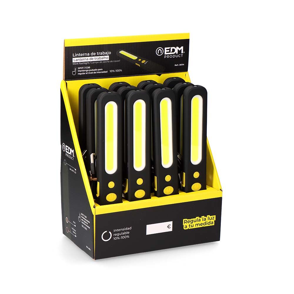 Lanterna de trabalho spot 3 w / cob 5 w, medida 37 x 16 x 241 mm - Image 5