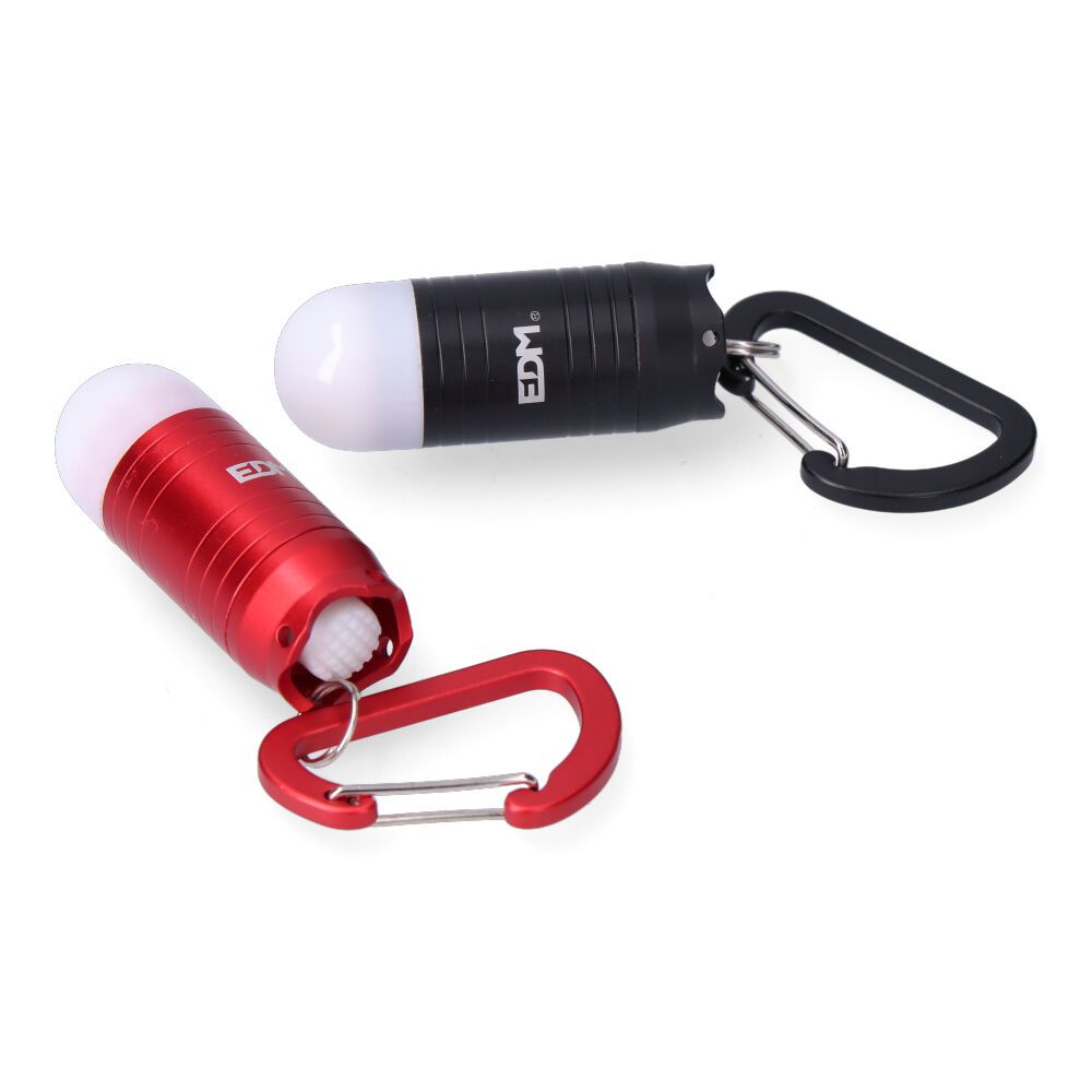 Lanterna LED porta-chaves nanokey, com mosquetão, 3xLR44 incluídas, cores sortidas - Image 3