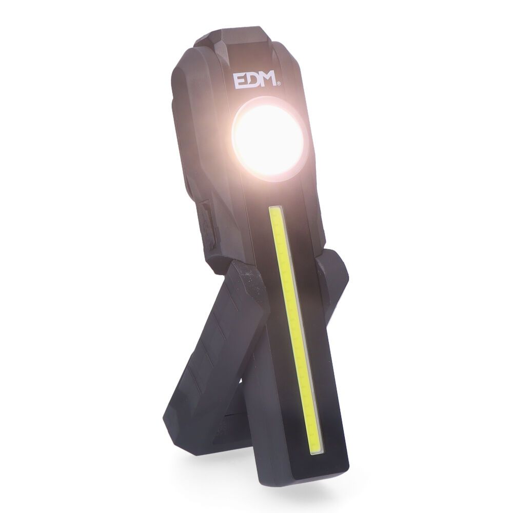 Lanterna LED de trabalho true work COB 5 W 200lm + 200lm + foco superior 50lm, recarregável - Image 3