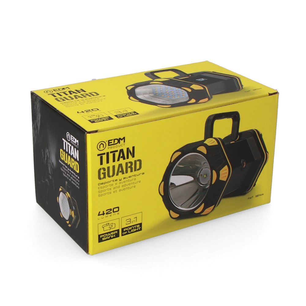 Lanterna LED de mão titan guard, recarregável, 3 pontos de LUZ - Image 8