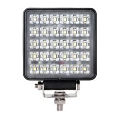 Foco de trabalho quadrado com 30 leds, 2700 IM, 9-32 V, IP67