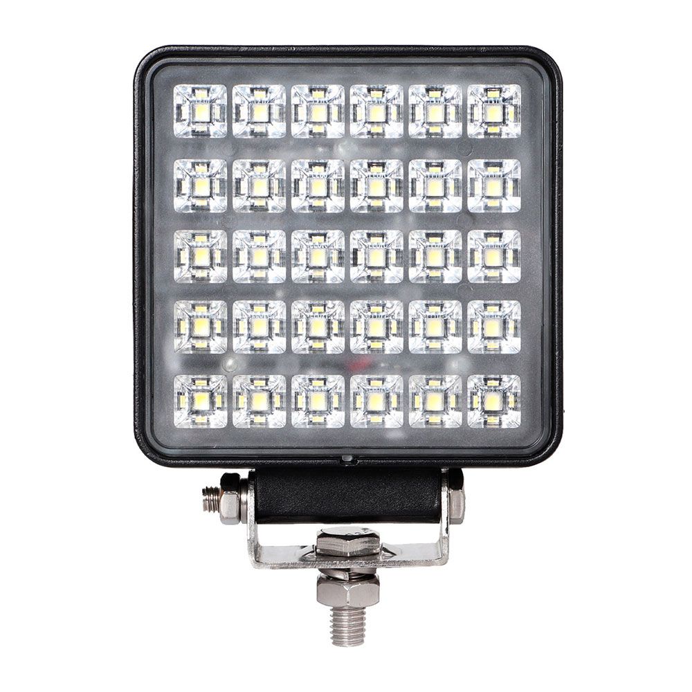 Foco de trabalho quadrado com 30 leds, 2700 IM, 9-32 V, IP67