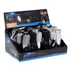 Lanterna mini LED de alumínio, 3 x AAA (não incluída), cores sortidas, Ø25 x 85 mm