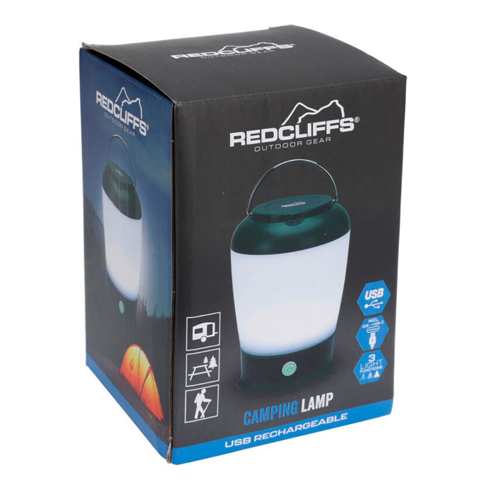 Farol led de camping, recargable, 3 modos, verde, 13 x 9 x 9 cm - Image 2