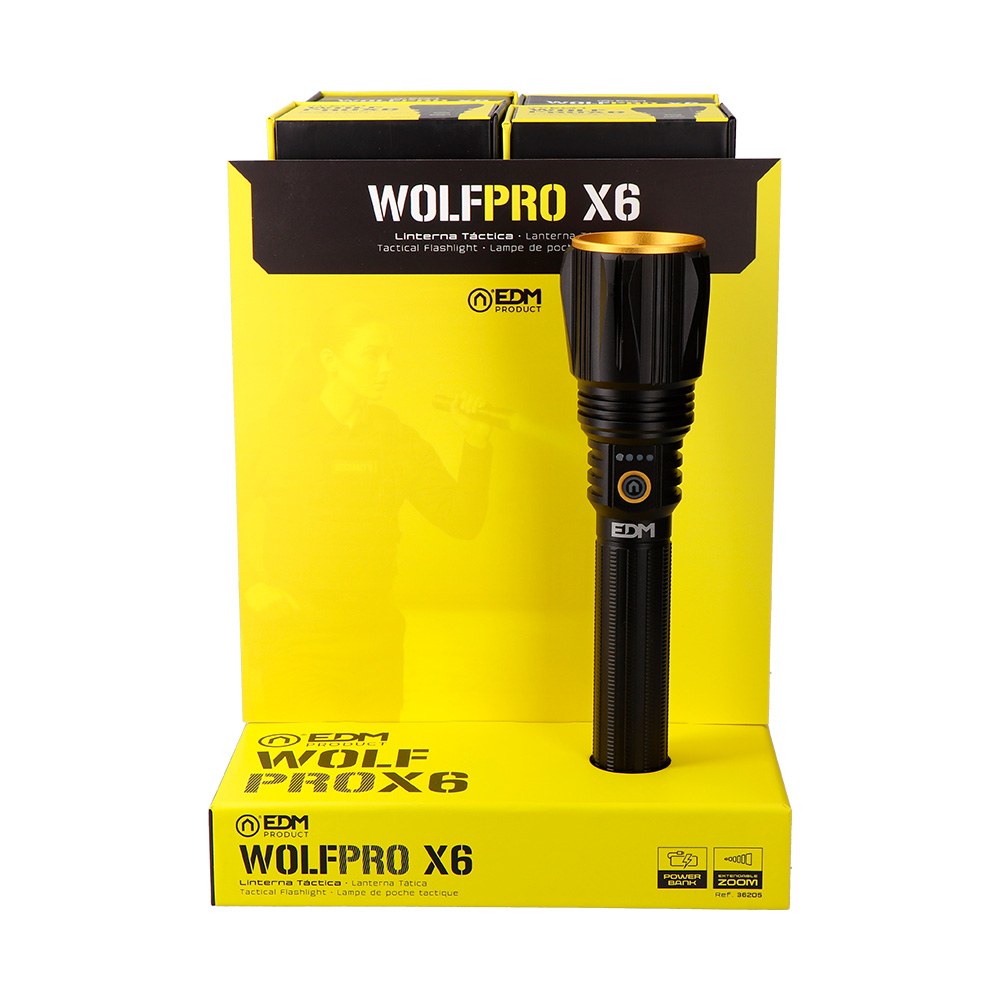 Lanterna LED táctica de longo alcance, wolfpro X6, 10000 LM - Image 8