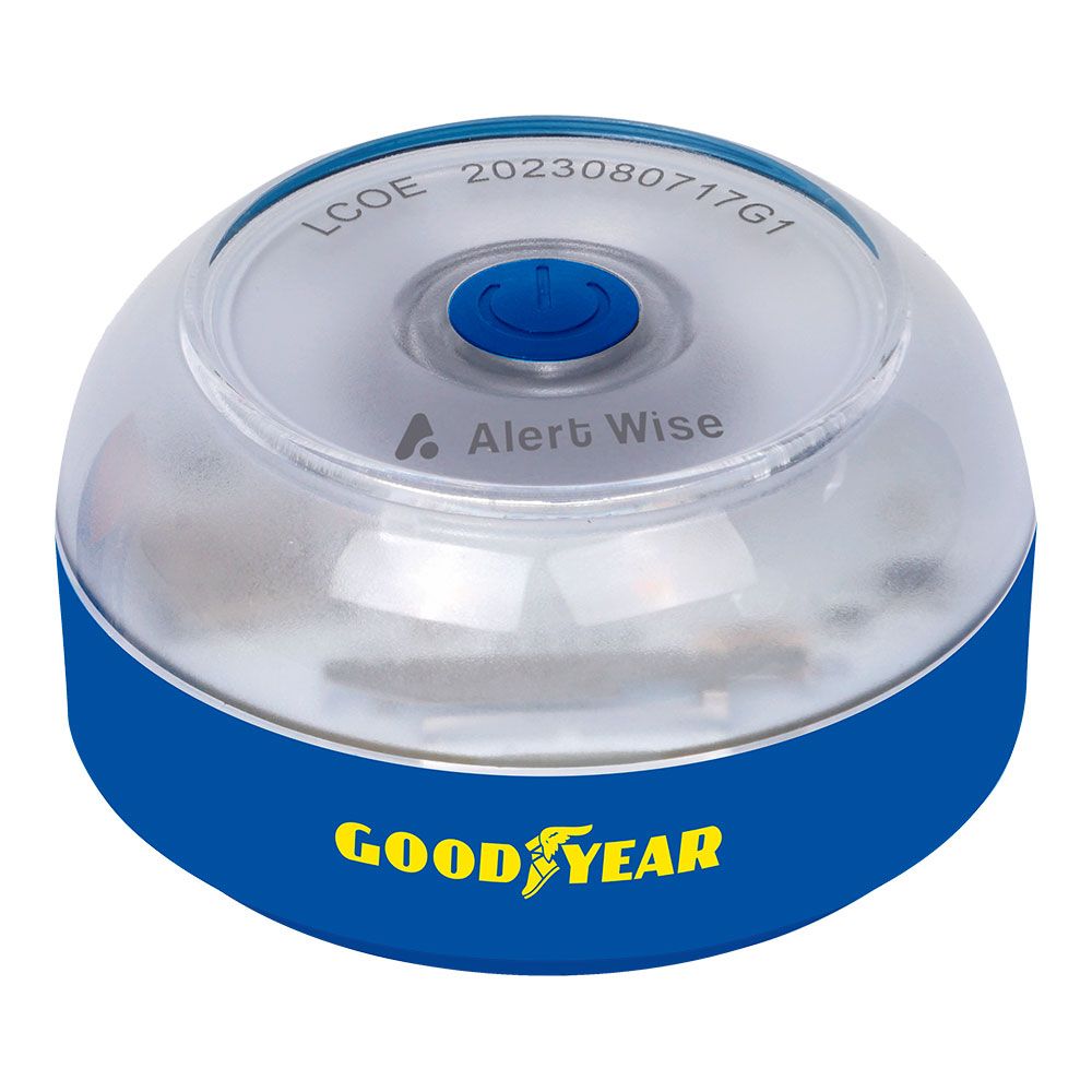 Farol de emergência aprovado v16 conectado geolocalizável com dgt 3.0 alert wise goodyear