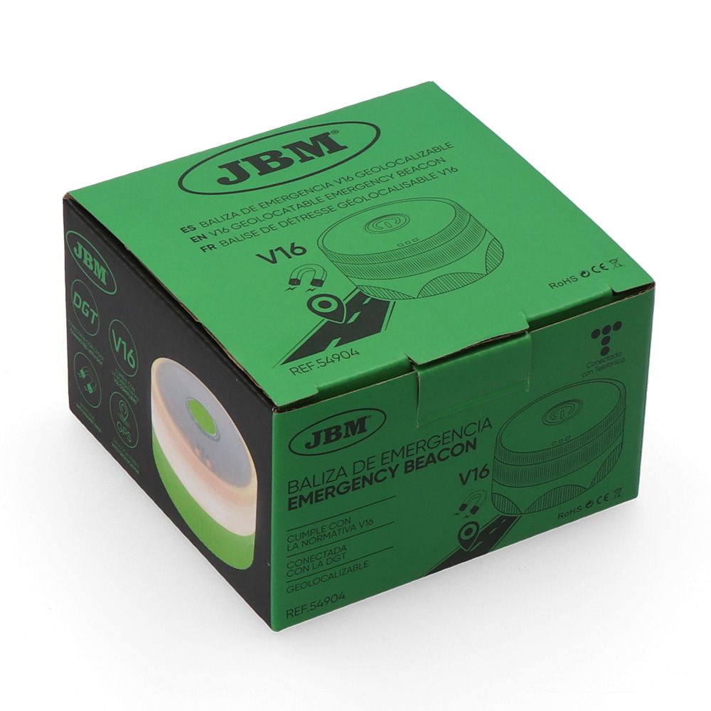 Farol de emergência v16 homologado conectado geolocalizável com dgt 3.0 jbm - Image 2