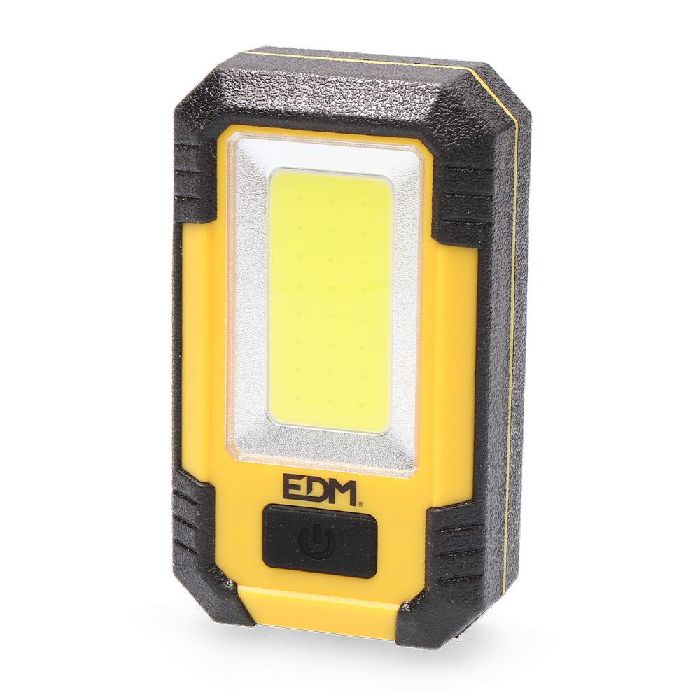 Lanterna LED 8w cob 450lm /130lm / flash 6.500k recarregável com USB. função de banco de potência. inclui cabo de carregamento.