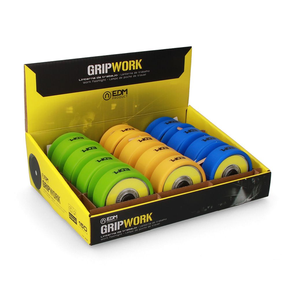 Lanterna com ventosa LED XL grip work cores sortidas 3xaaa (incluída) - Image 7