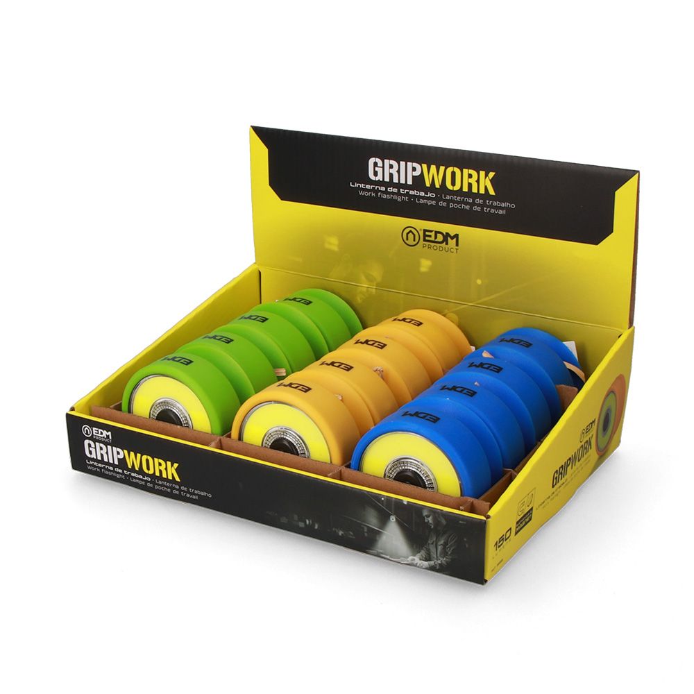 Lanterna com ventosa LED XL grip work cores sortidas 3xaaa (incluída) - Image 8