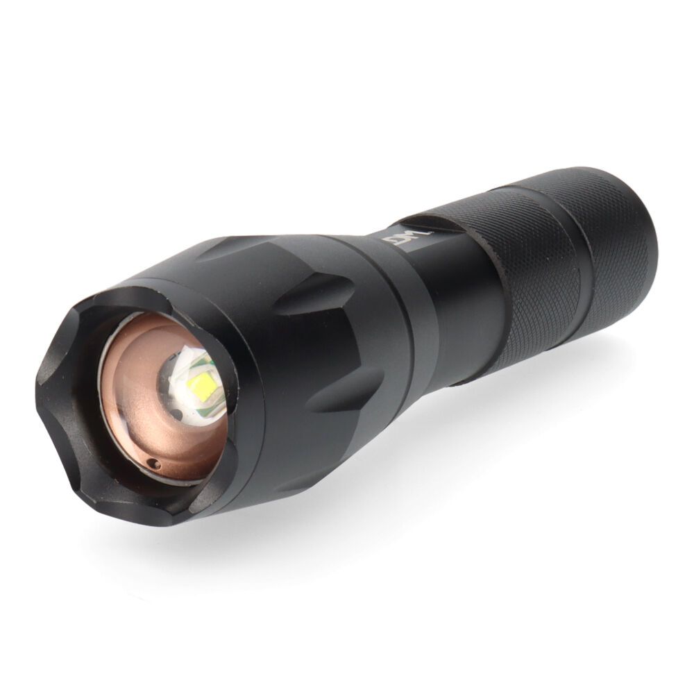 Lanterna LED tactical force, zoom, alumínio, 3 W 140 LM 3xAAA (incluídas)