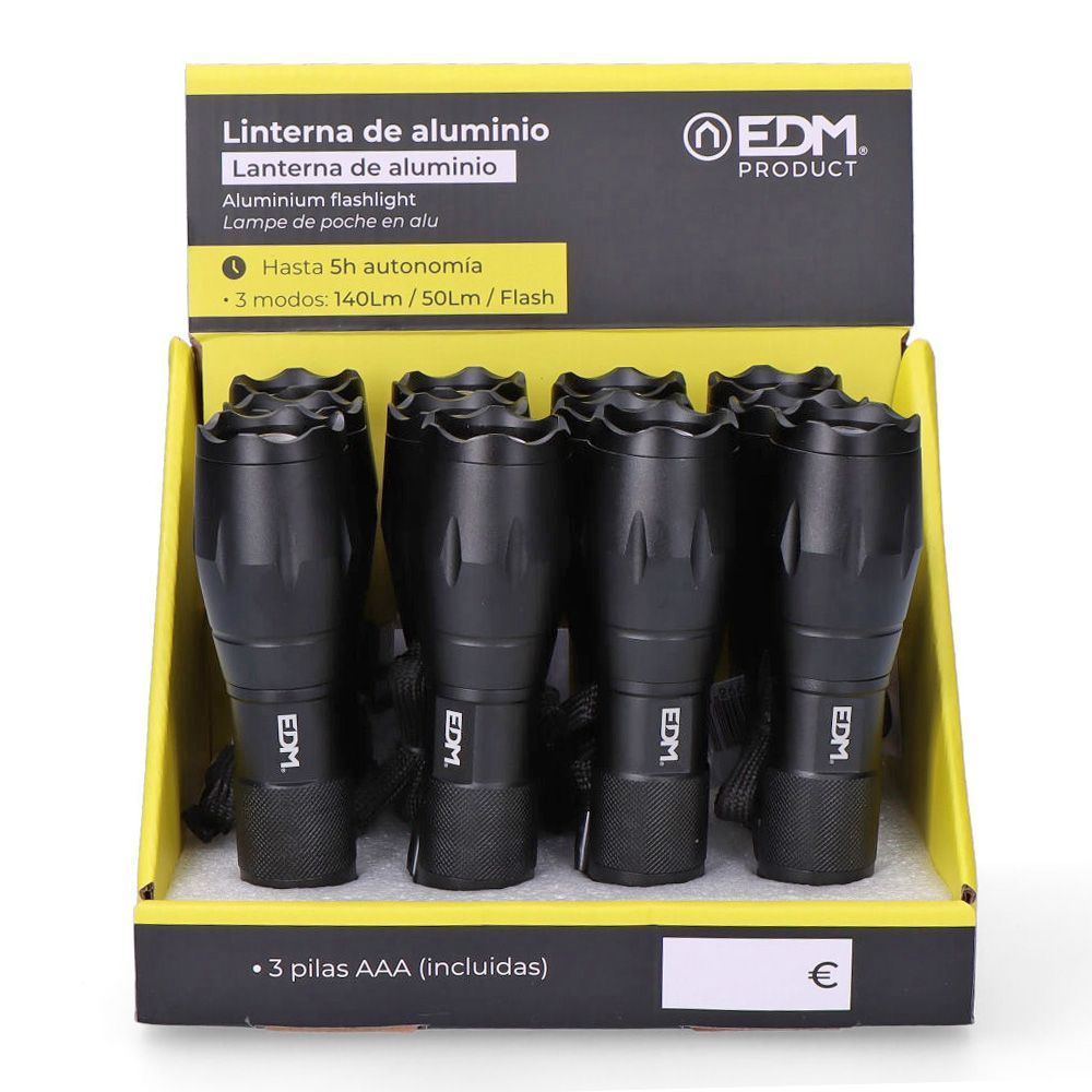 Lanterna LED tactical force, zoom, alumínio, 3 W 140 LM 3xAAA (incluídas) - Image 5