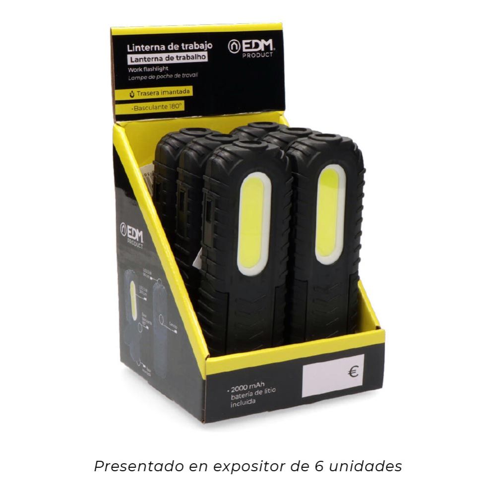 Lanterna de trabalho true work F2 LED recarregável true work F2 com USB, com gancho, CLIP, ímã e suporte. COB 5 W 300 LM / 3 W 90 LM - Image 10