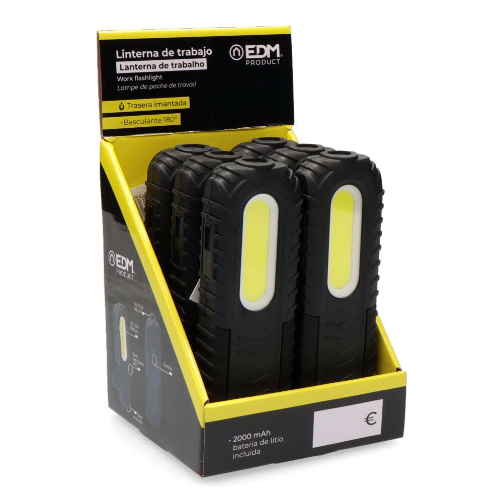 Lanterna de trabalho true work F2 LED recarregável true work F2 com USB, com gancho, CLIP, ímã e suporte. COB 5 W 300 LM / 3 W 90 LM - Image 9