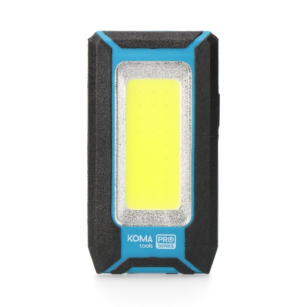 KOMA TOOLS Lanterna LED Cob 10 w 500 lm profissional, recarregável, com gancho + íman, função power bank, 60 x 23 x 112 mm - Image 2
