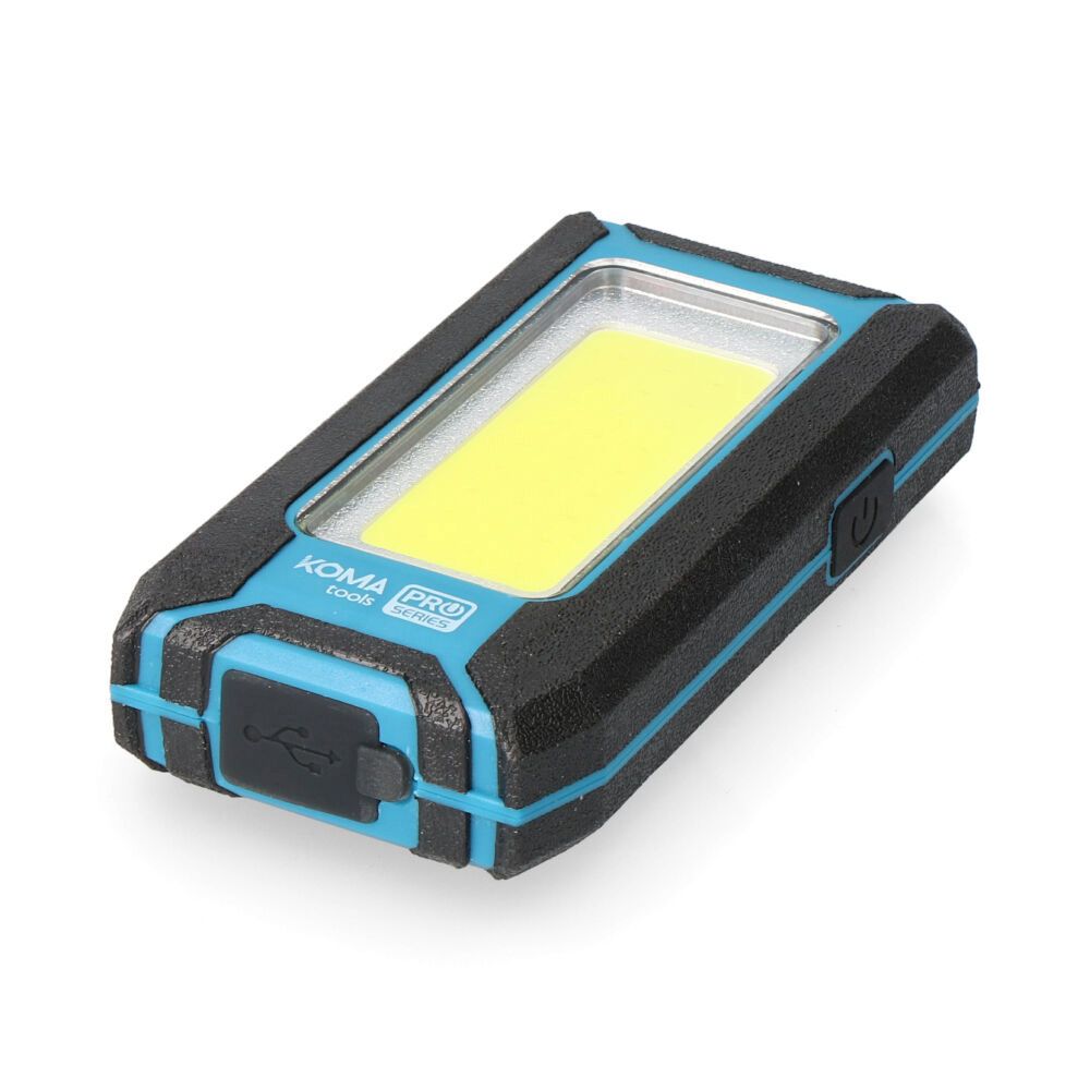 KOMA TOOLS Lanterna LED Cob 10 w 500 lm profissional, recarregável, com gancho + íman, função power bank, 60 x 23 x 112 mm - Image 5