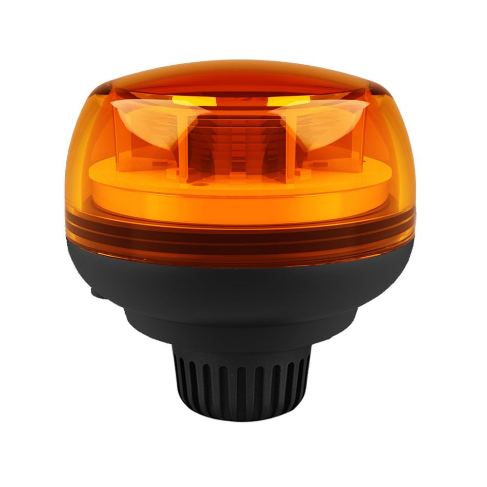Mini farol LED rotativo fixo, base rosca, 12 V-24 V
