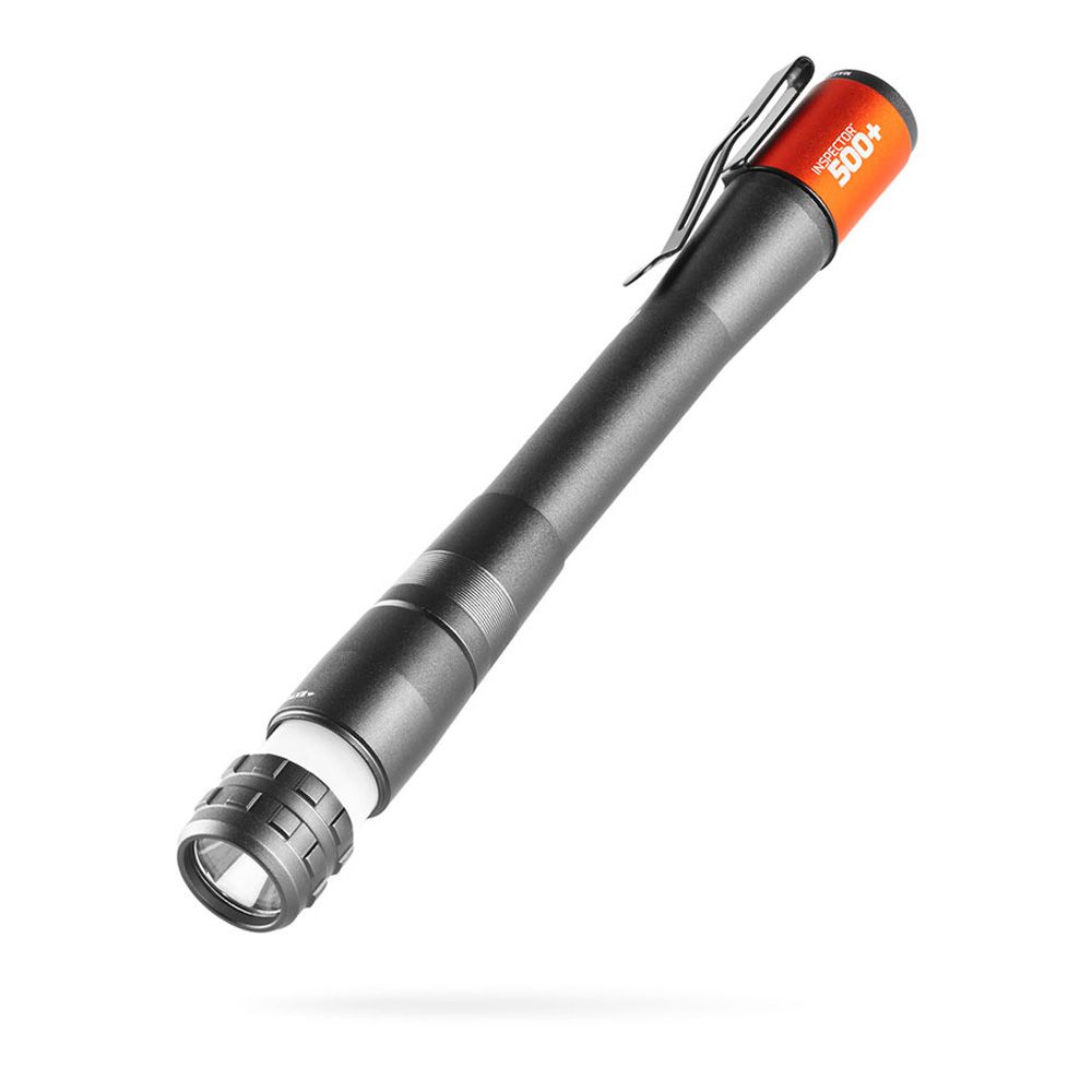 Lanterna Inspetor 500+. caneta flexpower, na compra de 6 unidades um display para presente