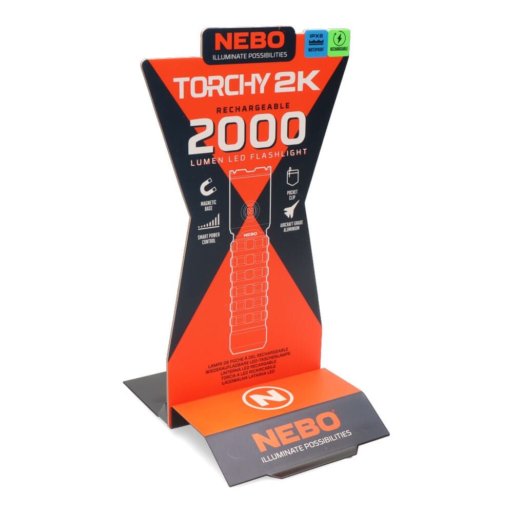 Lanterna tocha 2k. compacto recarregável, na compra de 6 unidades um display para presente - Image 5
