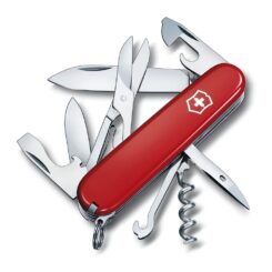 Navalha climber vermelha, 14 funções, peso 82 g, 26 x 18 x 91 mm