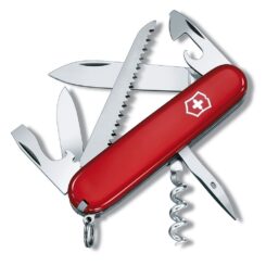 Navalha camper vermelha, 13 funções, peso 74 g, 26 x 18 x 91 mm