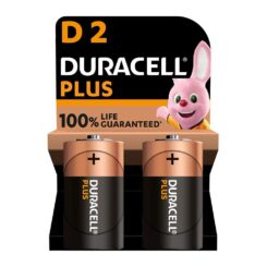 Pilha alcalina duracell plus power D - LR20 1,5V (blíster 2 unid.) Ø34,2x61,5mm