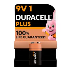 Pilha alcalina duracell plus power 6LR61 9V (blíster 1 unid.) 26,5x17,5x48,5mm