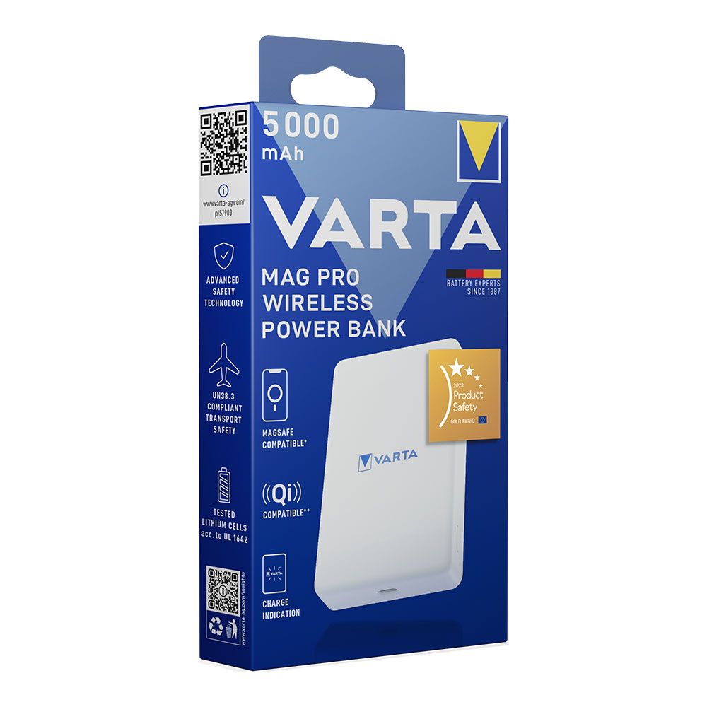 Powerbank sem fios mag pro 5000 mAh 7,5 W (até 18,5 W por cabo)
