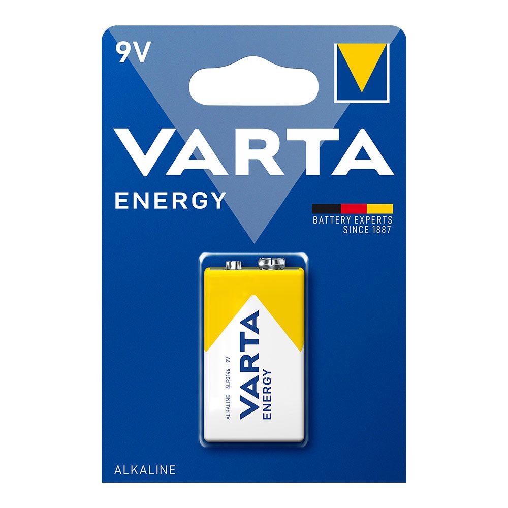 Pilha alcalina energy 9 V, (blister 1 unid.)