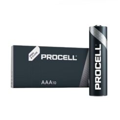 Pilha alcalina procell duracell AAA - LR03 1,5V (caixa de 10 unid.) Ø10,5x44,5mm
