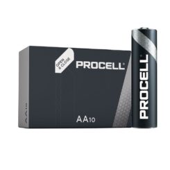 Pilha alcalina procell duracell AA - LR06 1,5V (caixa de 10 unid.) Ø14,5x50,5mm