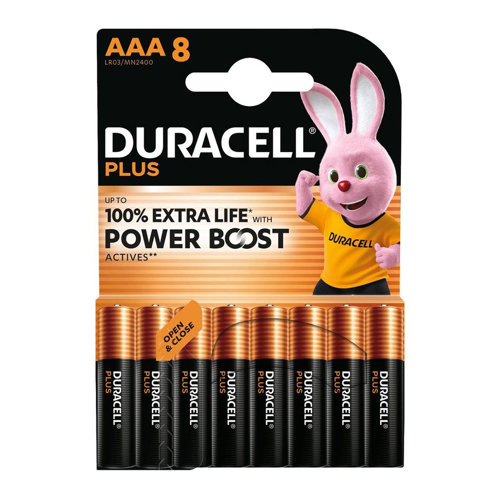 Pilha alcalina AAA power boost LR03 MN2400 1,5 V Ø10,5 x 44,5 mm blíster 8 UDS