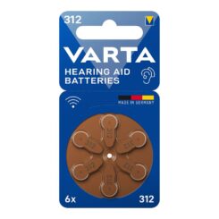 Bateria para aparelhos auditivos Varta 312 (blister 6 unidades)