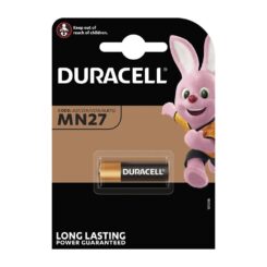 Pilha alcalina duracell long lasting power A27/V27A - MN27 12V (blíster 1 unid.) Ø8x28,2mm