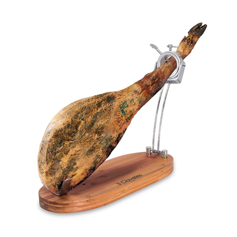 Suporte para presunto dobrável com cabeçal giratório e base de madeira 47 x 18,5 x 37 cm - Image 4