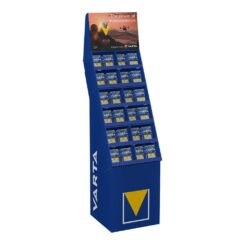 VARTA Display de papelão bateria "energy" Varta 52 blisters 6xaaa lr03 + 100 blisters 6xaa lr06 varta 40x40x148cm