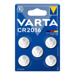 VARTA Célula botão de micro lítio cr2016 3 v ø20,0 x 1,6 mm blister 5 unidades