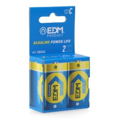 Pilha alcalina power life c - LR14 1,5V Ø26,2 x 50 mm, blister 2 UDS