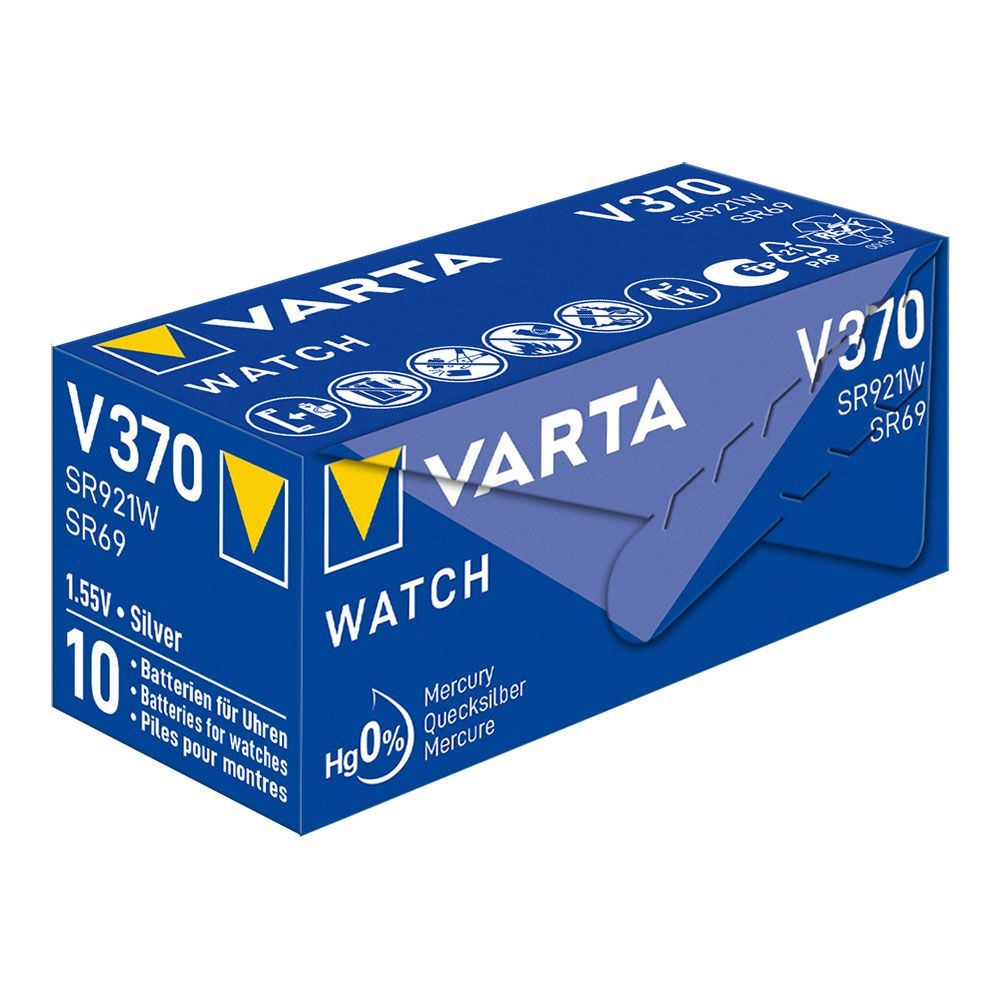 Pilha silver SR69 - V370 1,55 V Ø9,5 x 2,15 mm watch blister - Image 2
