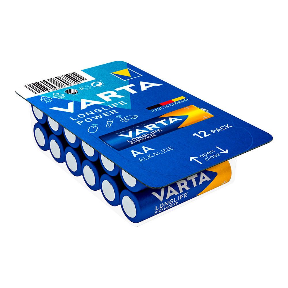 Pilha varta longlife power AA - LR06 caixa 12 unid. Ø14,5x50,5mm