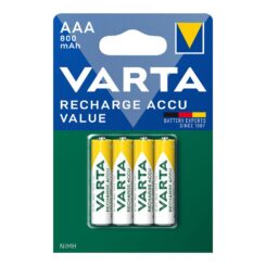 VARTA Pilha VARTA Recarregável Accu AAA - HR03 800mA (Blíster 4 Unid.) Ø10,5x44,5mm