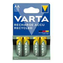 Pilha varta recarregável accu AA - HR6 2100mA recycled(blíster 4 unid.) Ø14,5x50,5mm