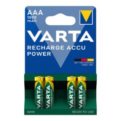 VARTA Pilha VARTA Recarregável Accu Power AAA - HR03 1000mA (Blíster 4 Unid.) Ø10,5x44,5mm