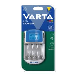Cargador varta sin pilas lcd 220v, 12v y usb