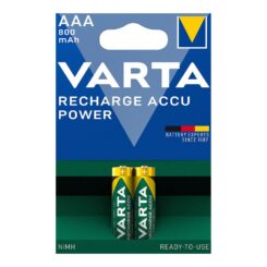 VARTA Pilhas Recarregáveis Accu Power AAA - HR03 800 mAh (Blister 2 Unidades)
