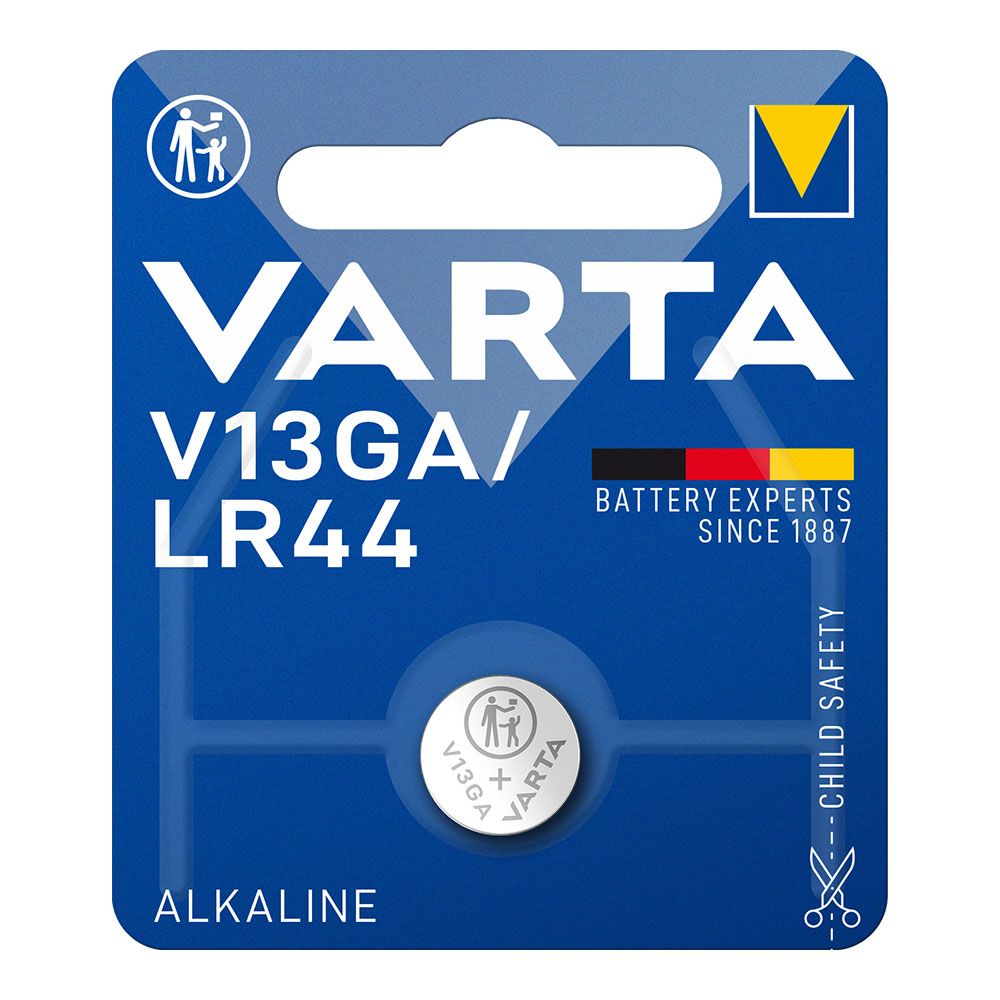 Pilha alcalina micro LR44 - V13GA 1,5 V Ø11,6 x 5,4 mm blister