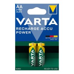 Blíster 2 pilhas AA - HR6 2100mAh recarregáveis accu power varta